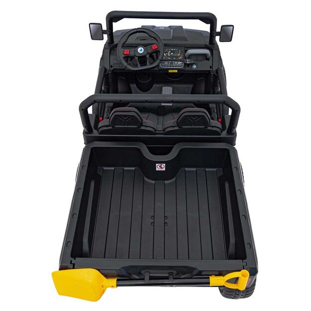 Dvivietis elektromobilis Farmer Truck Speed 900, juodas
