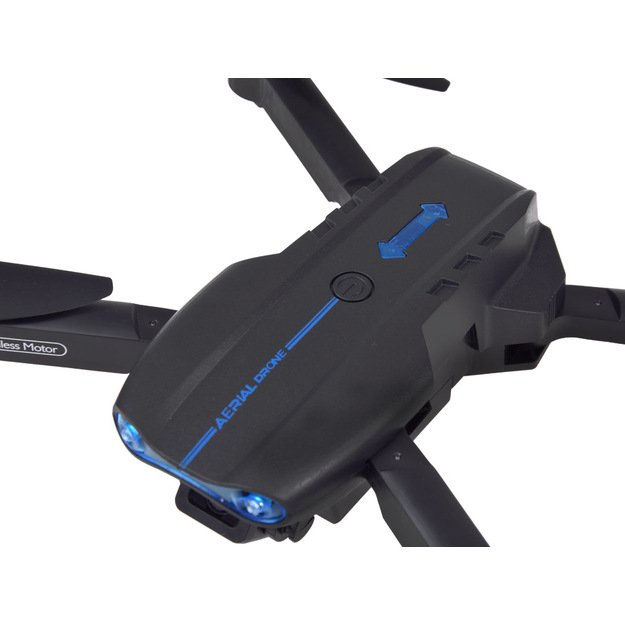 Nuotoliniu būdu valdomas dronas su dėklu ir kamera, juodas 33