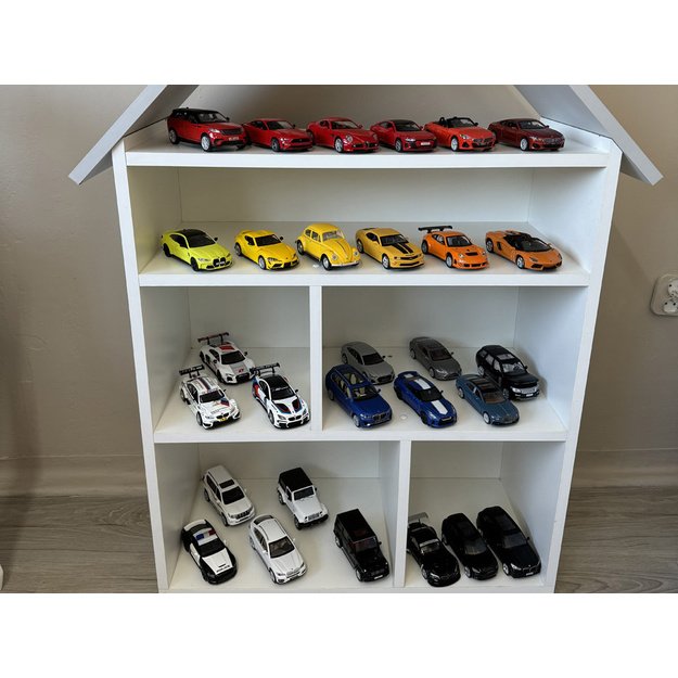 Metalinis modelis automobilis Porshe 911 GT3 RSR su šviesos ir garso efektais, oranžinis