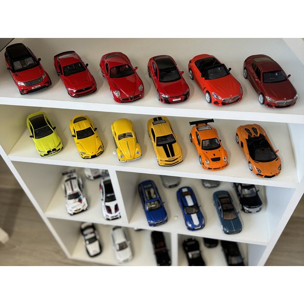 Metalinis modelis automobilis Porshe 911 GT3 RSR su šviesos ir garso efektais, oranžinis