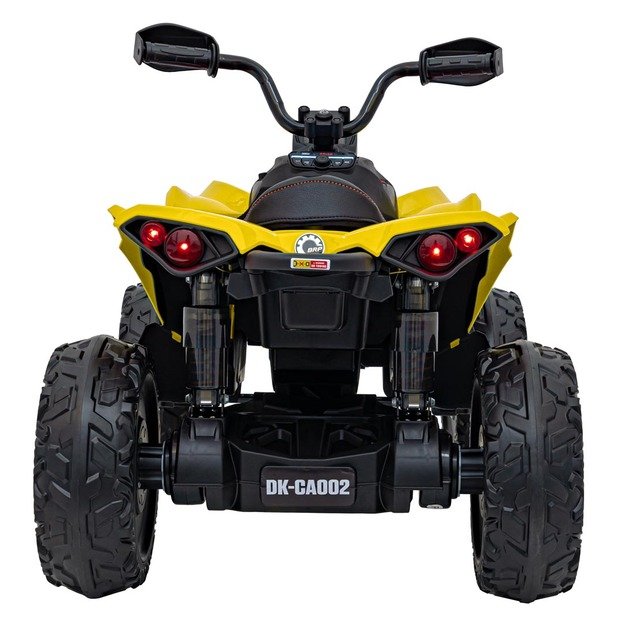 Vienvietis elektrinis keturratis vaikams Maverick ATV, geltonas
