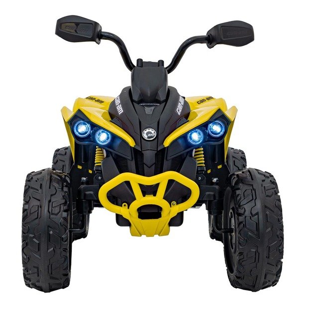Vienvietis elektrinis keturratis vaikams Maverick ATV, geltonas