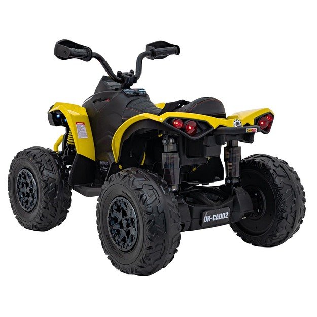 Vienvietis elektrinis keturratis vaikams Maverick ATV, geltonas