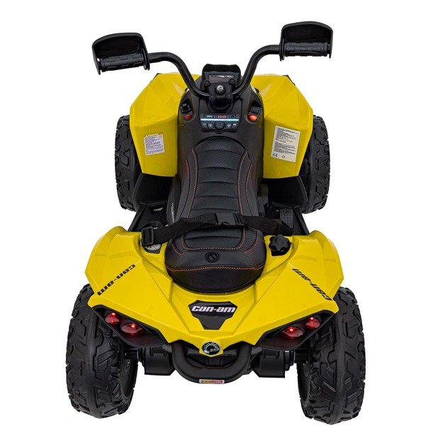 Vienvietis elektrinis keturratis vaikams Maverick ATV, geltonas