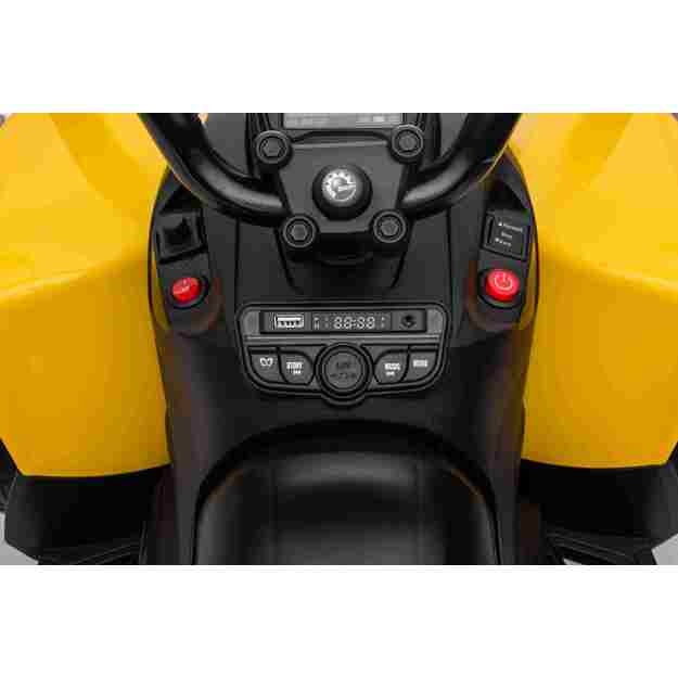 Vienvietis elektrinis keturratis vaikams Maverick ATV, geltonas