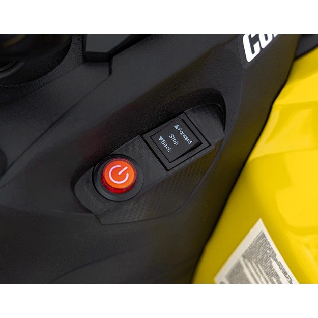 Vienvietis elektrinis keturratis vaikams Maverick ATV, geltonas