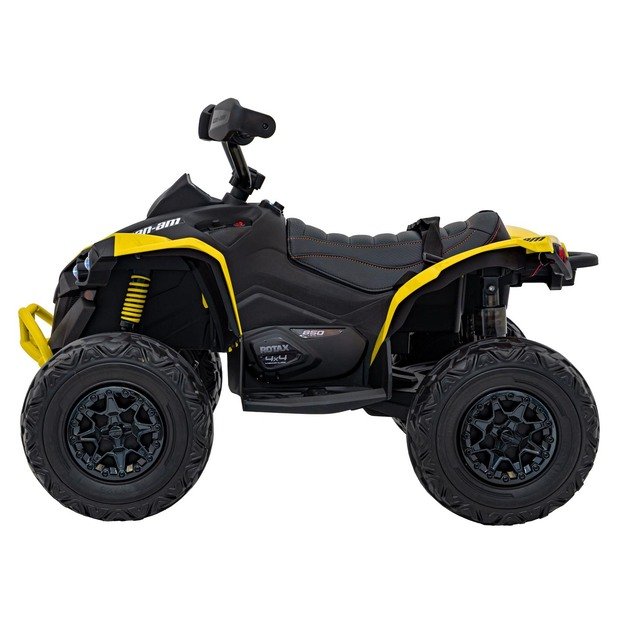 Vienvietis elektrinis keturratis vaikams Maverick ATV, geltonas