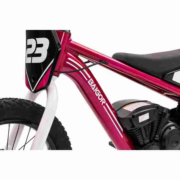 Vaikiškas elektrinis motociklas BAIGOR 23 PRO, rožinis