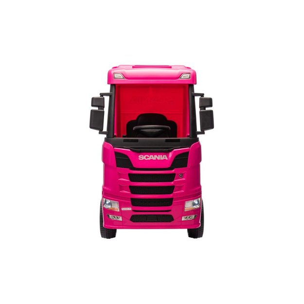 Elektrinis sunkvežimis vaikams Scania 500R HL698 4x4, rožinis