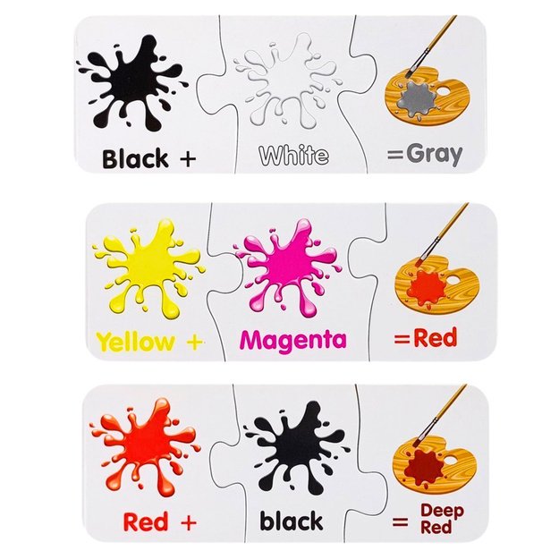 Mokomoji dėlionė - Spalvų žaidimas 10 pav. anglų kalba 3 Mokomoji dėlionė - Spalvų žaidimas 10 pav. anglų kalba 3