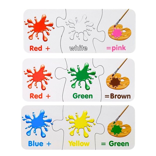 Mokomoji dėlionė - Spalvų žaidimas 10 pav. anglų kalba 1 Mokomoji dėlionė - Spalvų žaidimas 10 pav. anglų kalba 1