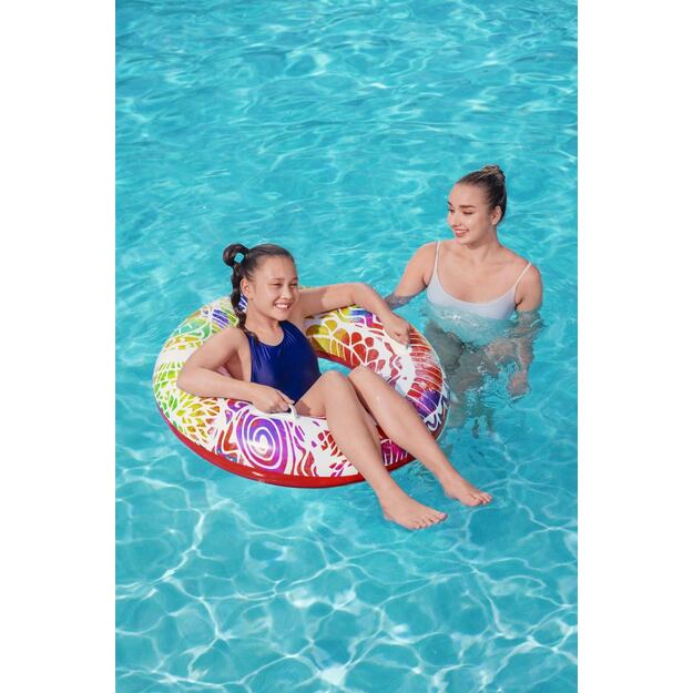 Pripučiamas plaukimo ratas 91 cm, BESTWAY, raudonas