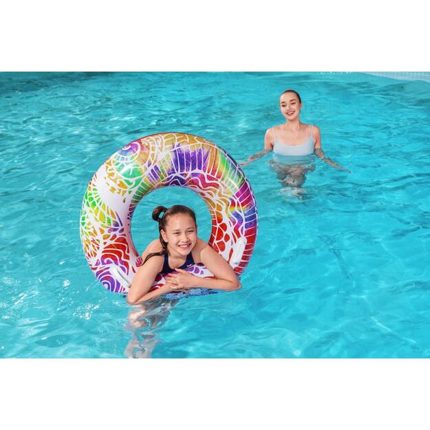 Pripučiamas plaukimo ratas 91 cm, BESTWAY, raudonas