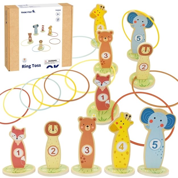 Medinis taiklumo žaidimas vaikams 15 el., TOOKY TOY 