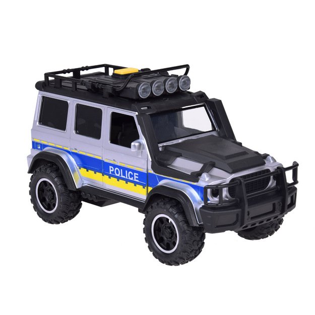 Žaislinis policijos visureigis su šviesomis ir garsais