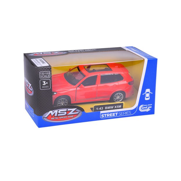 Metalinis automobilis BMW X5M 1:43, raudonas