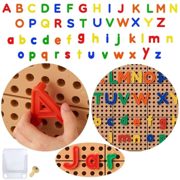 MASTERKIDZ abėcėlės raidžių rinkinys 122 el.