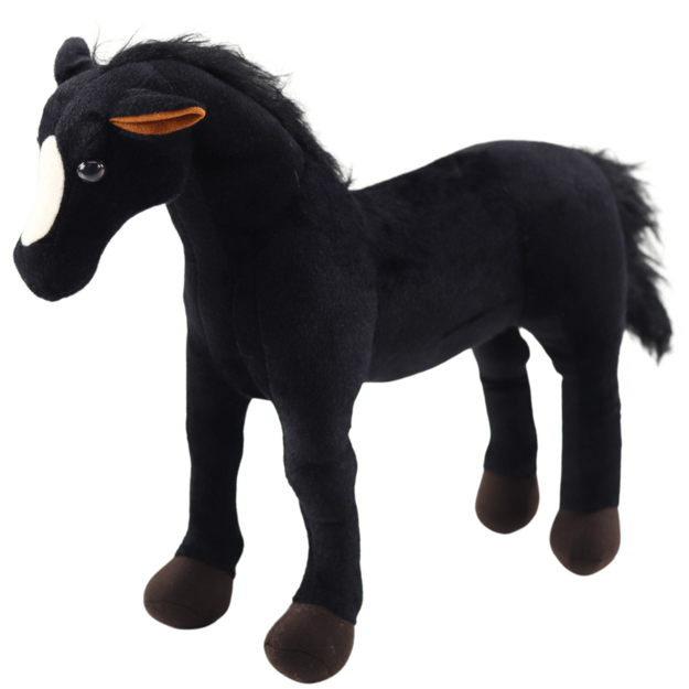 Pliušinis arklys „Snuggle Toy“, juodas