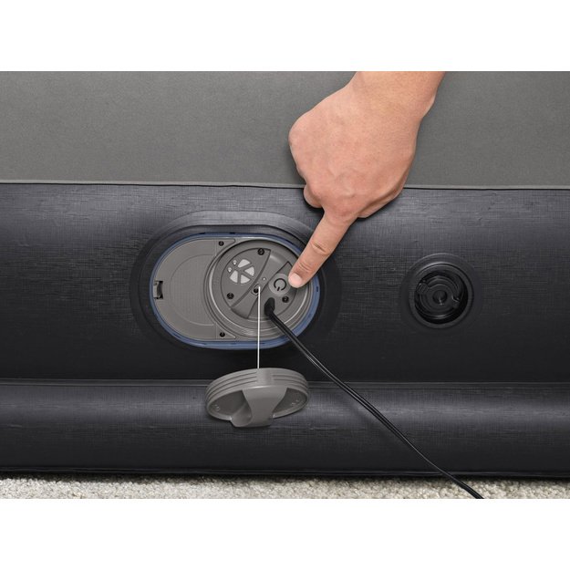 Pripučiamas dvivietis čiužinys su įmontuotu USB siurbliu 152x203cm, Bestway 671B