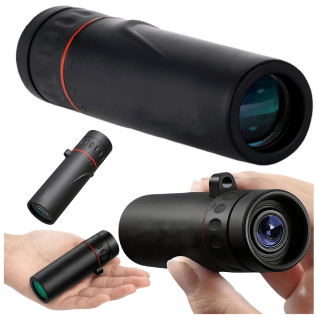 Mini monokuliaras su 8 kartų didinančiu 21 mm objektyvo teleskopu