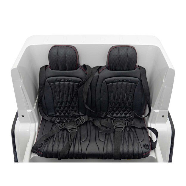 Dvivietis elektrinis džipas vaikams Mercedes Benz G63 AMG XXL STRONG, baltas