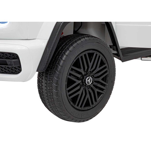 Dvivietis elektrinis džipas vaikams Mercedes Benz G63 AMG XXL STRONG, baltas