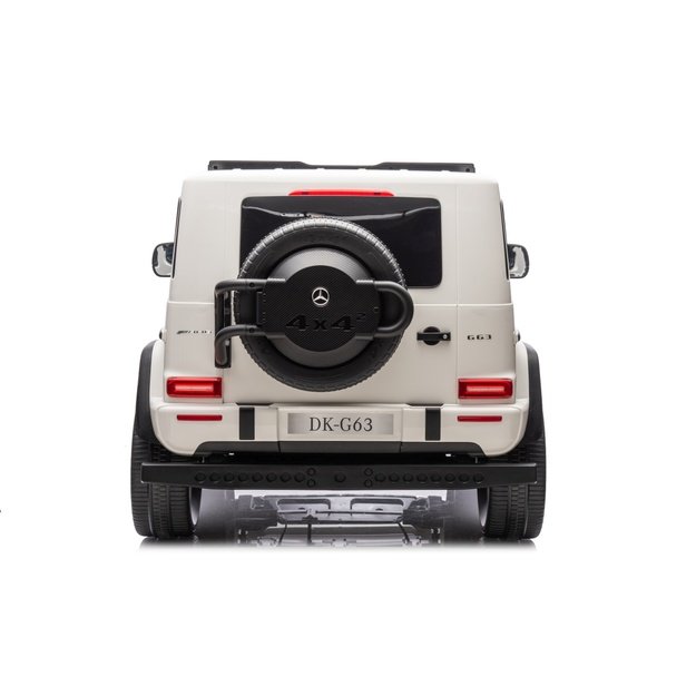 Dvivietis elektrinis džipas vaikams Mercedes Benz G63 AMG XXL STRONG, baltas