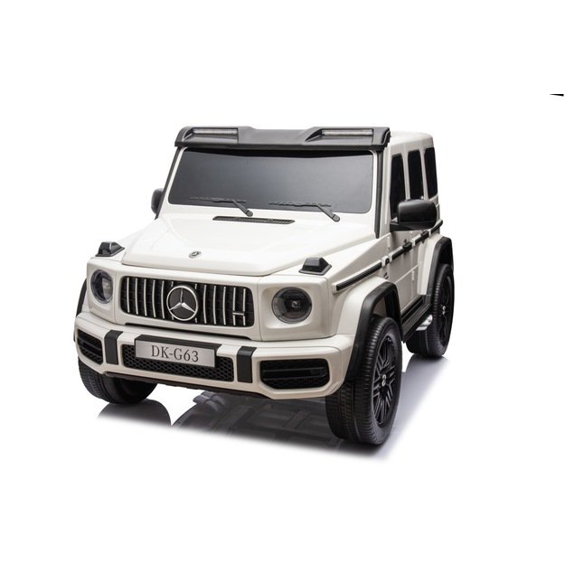 Dvivietis elektrinis džipas vaikams Mercedes Benz G63 AMG XXL STRONG, baltas