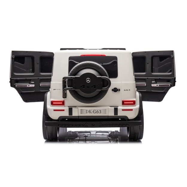 Dvivietis elektrinis džipas vaikams Mercedes Benz G63 AMG XXL STRONG, baltas