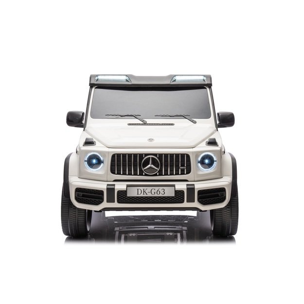 Dvivietis elektrinis džipas vaikams Mercedes Benz G63 AMG XXL STRONG, baltas