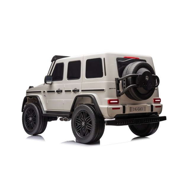 Dvivietis elektrinis džipas vaikams Mercedes Benz G63 AMG XXL STRONG, baltas