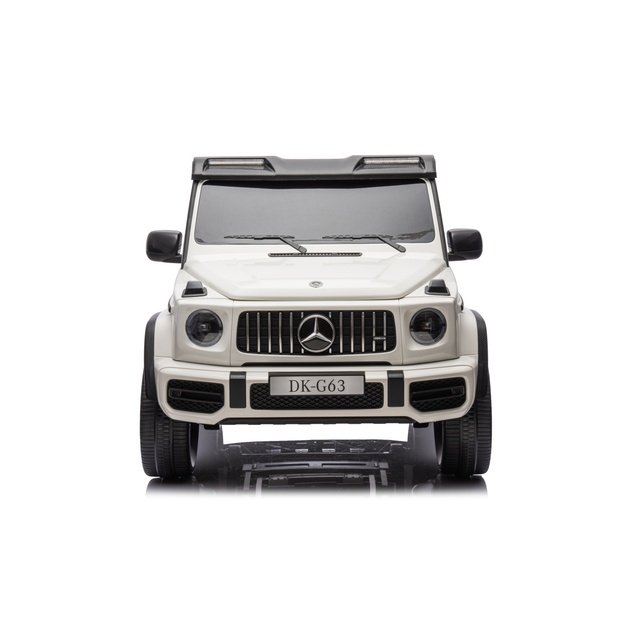 Dvivietis elektrinis džipas vaikams Mercedes Benz G63 AMG XXL STRONG, baltas