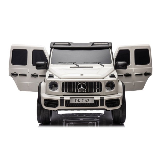 Dvivietis elektrinis džipas vaikams Mercedes Benz G63 AMG XXL STRONG, baltas
