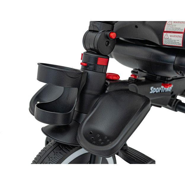 Triratukas RIDER – su stogeliu ir pasukamu sėdynės mechanizmu, mėlynas