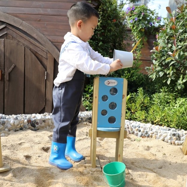 Medinė vertikali smėlio dėžė vaikams, CLASSIC WORLD EDU