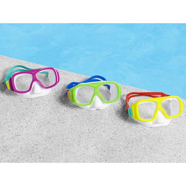 Plaukimo ir nardymo kaukė „AQUANAUT“ vaikams, žalia, Bestway 