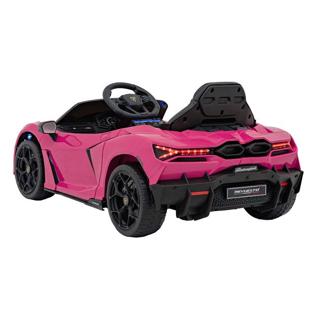 Vienvietis elektromobilis vaikams Lamborghini Revuelto, rožinis
