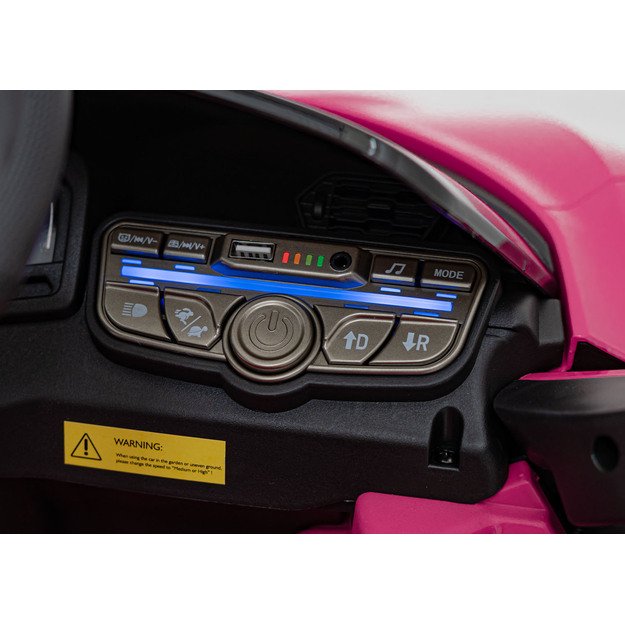 Vienvietis elektromobilis vaikams Lamborghini Revuelto, rožinis