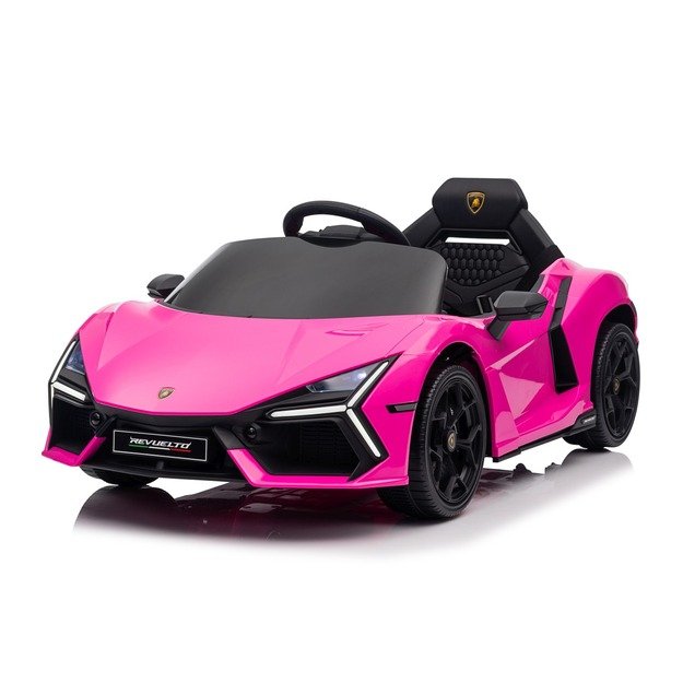 Vienvietis elektromobilis vaikams Lamborghini Revuelto, rožinis
