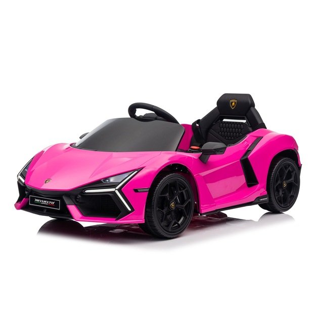 Vienvietis elektromobilis vaikams Lamborghini Revuelto, rožinis