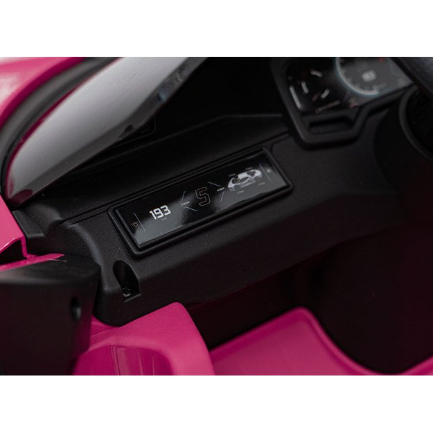 Vienvietis elektromobilis vaikams Lamborghini Revuelto, rožinis