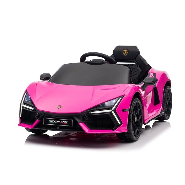 Vienvietis elektromobilis vaikams Lamborghini Revuelto, rožinis