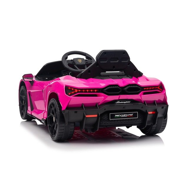 Vienvietis elektromobilis vaikams Lamborghini Revuelto, rožinis