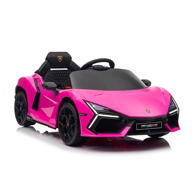 Vienvietis elektromobilis vaikams Lamborghini Revuelto, rožinis