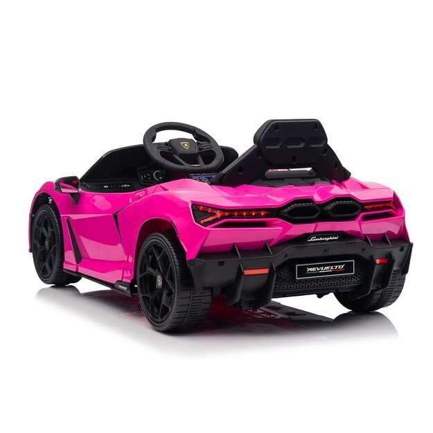 Vienvietis elektromobilis vaikams Lamborghini Revuelto, rožinis