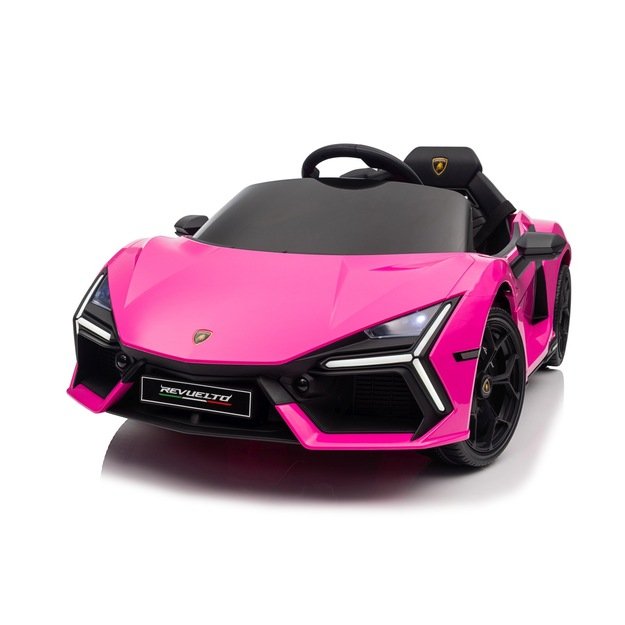 Vienvietis elektromobilis vaikams Lamborghini Revuelto, rožinis