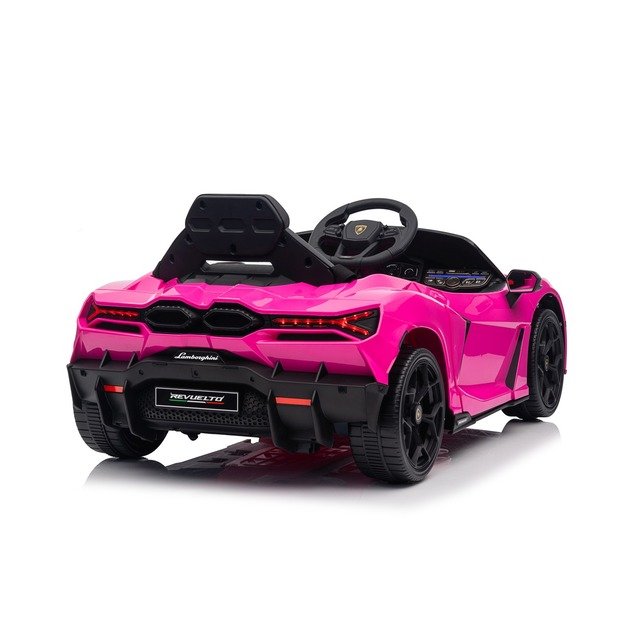 Vienvietis elektromobilis vaikams Lamborghini Revuelto, rožinis
