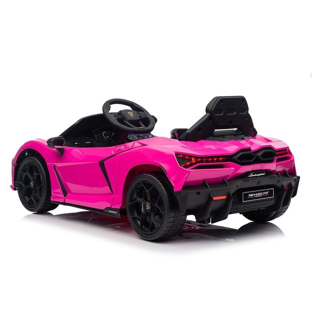 Vienvietis elektromobilis vaikams Lamborghini Revuelto, rožinis
