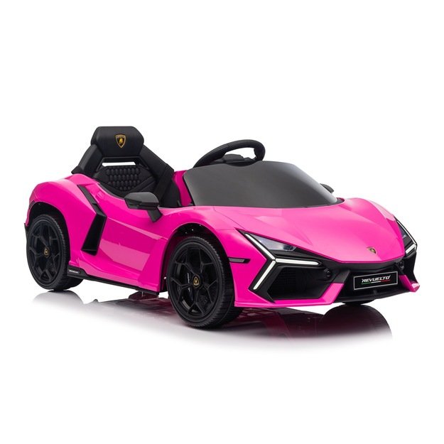Vienvietis elektromobilis vaikams Lamborghini Revuelto, rožinis