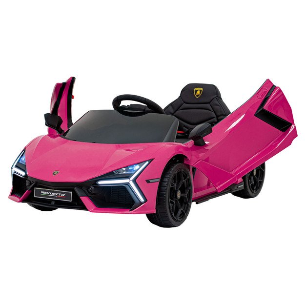 Vienvietis elektromobilis vaikams Lamborghini Revuelto, rožinis